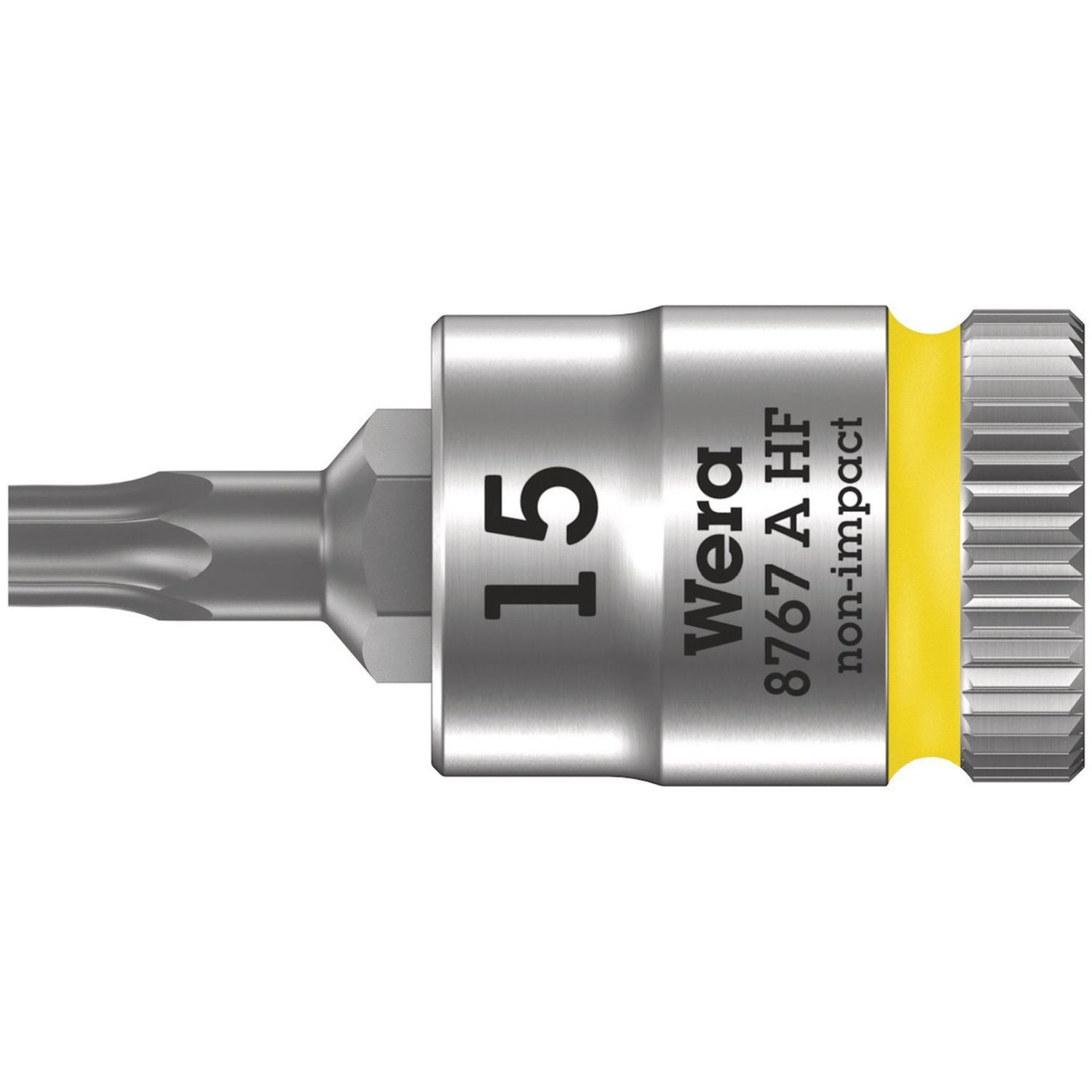Wera 8767 A Hf Torx Zyklop Bit Socket With Holding Function, 1/4-in. Drive, Torx 15x28-mm.