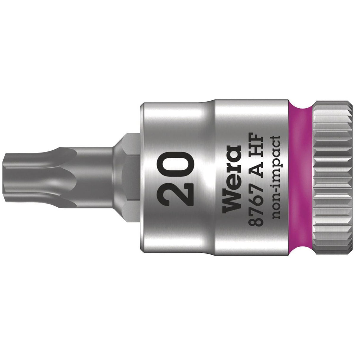 Wera 8767 A Hf Torx Zyklop Bit Socket With Holding Function, 1/4-in. Drive, Torx 20x28-mm.