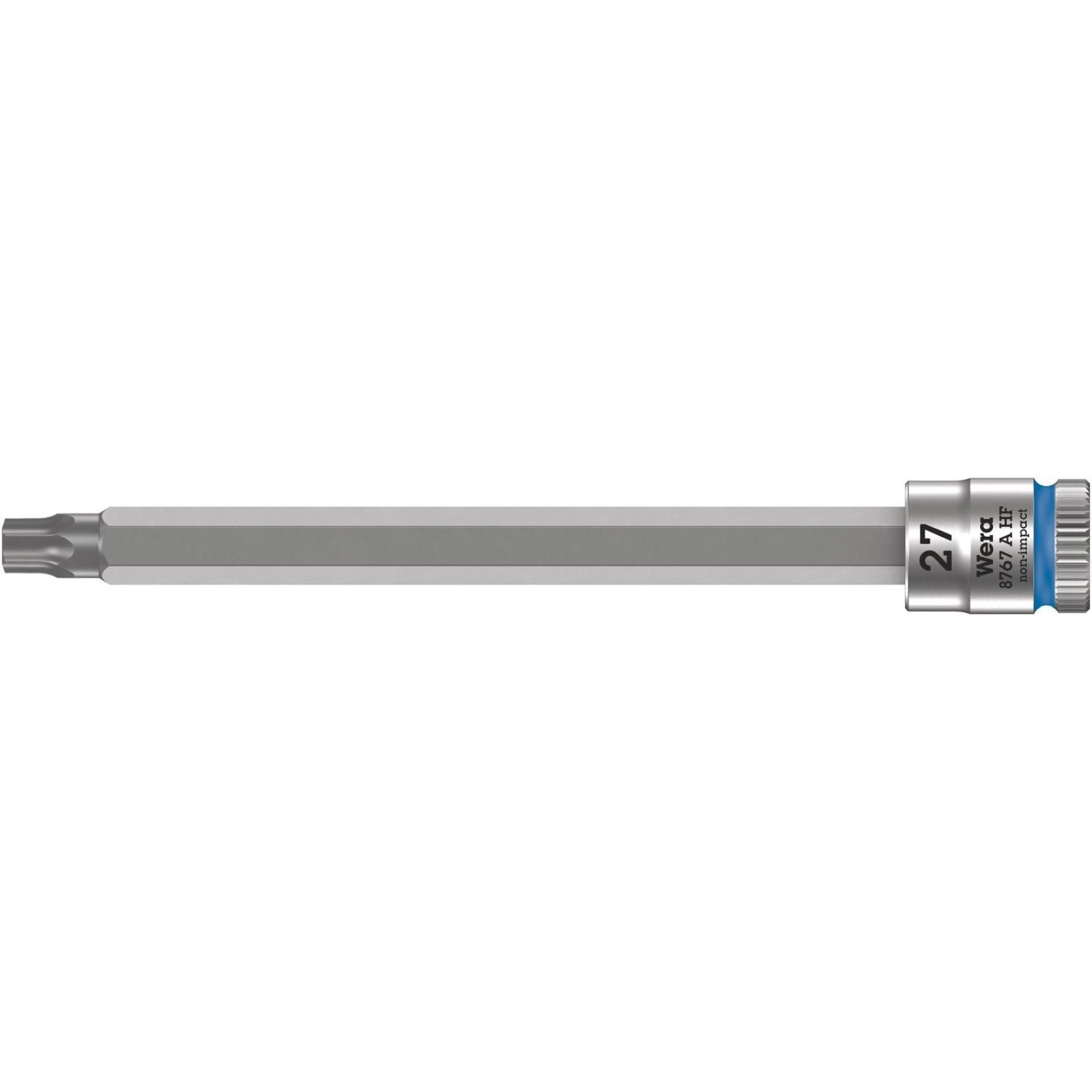 Wera 8767 A Hf Torx Zyklop Bit Socket With Holding Function, 1/4-in. Drive, Torx 27x100-mm.