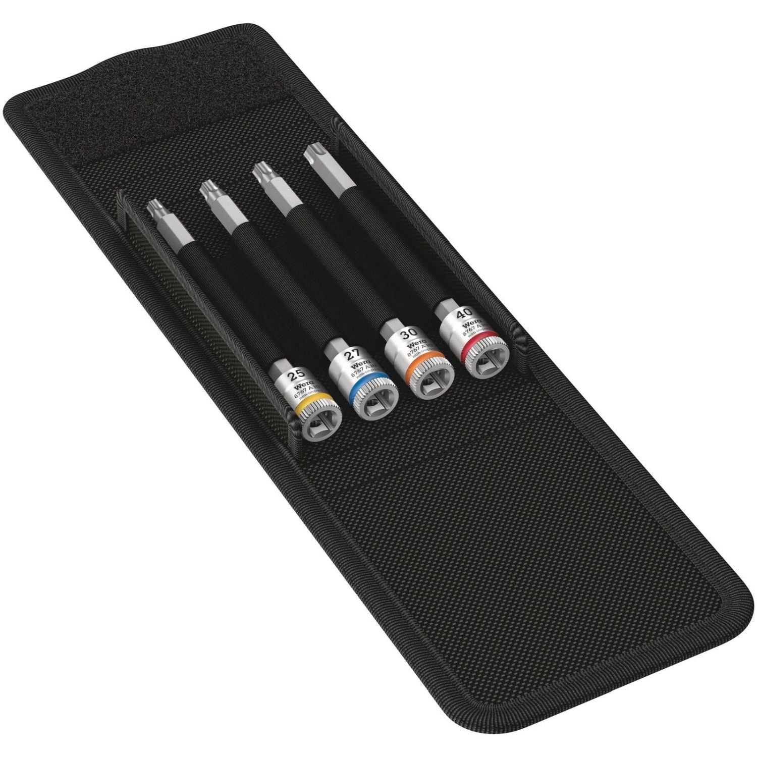 Wera 8767 A Torx Hf 1 Zyklop Bit Socket Set With Holding Function, 1/4-in. Drive, 4-Pieces