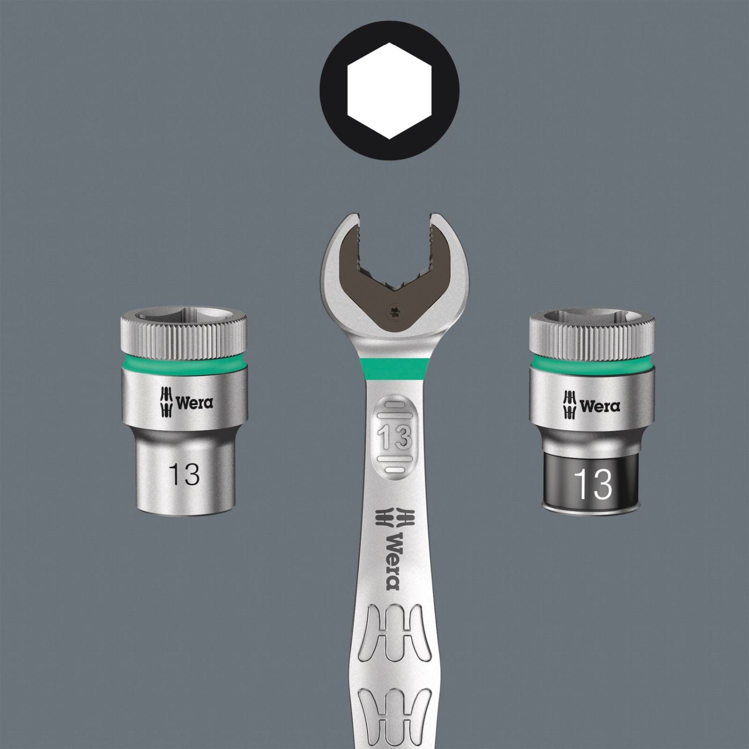 Wera 8740 A Zyklop Bit Socket, 1/4-in. Drive, 3/32-in.x28-mm.