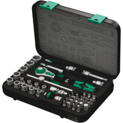 Wera 8100 Sa 2 Zyklop Speed Ratchet Set, 1/4-in. Drive, Metric, 42-Pieces