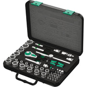 Wera 8100 SB 2 Zyklop Speed Ratchet Set, 3/8-in. Drive, Metric, 43-Pieces