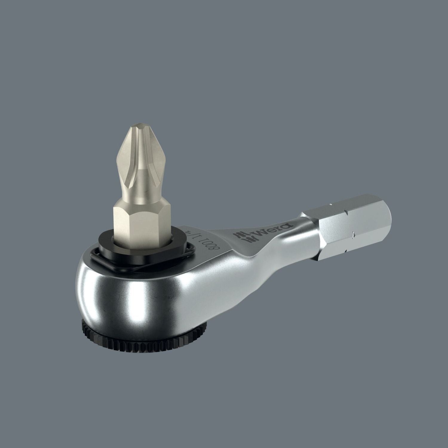 Wera 8011 Zyklop Mini 4 Bit Ratchet, 1/4-in., 1/4-in.x50-mm