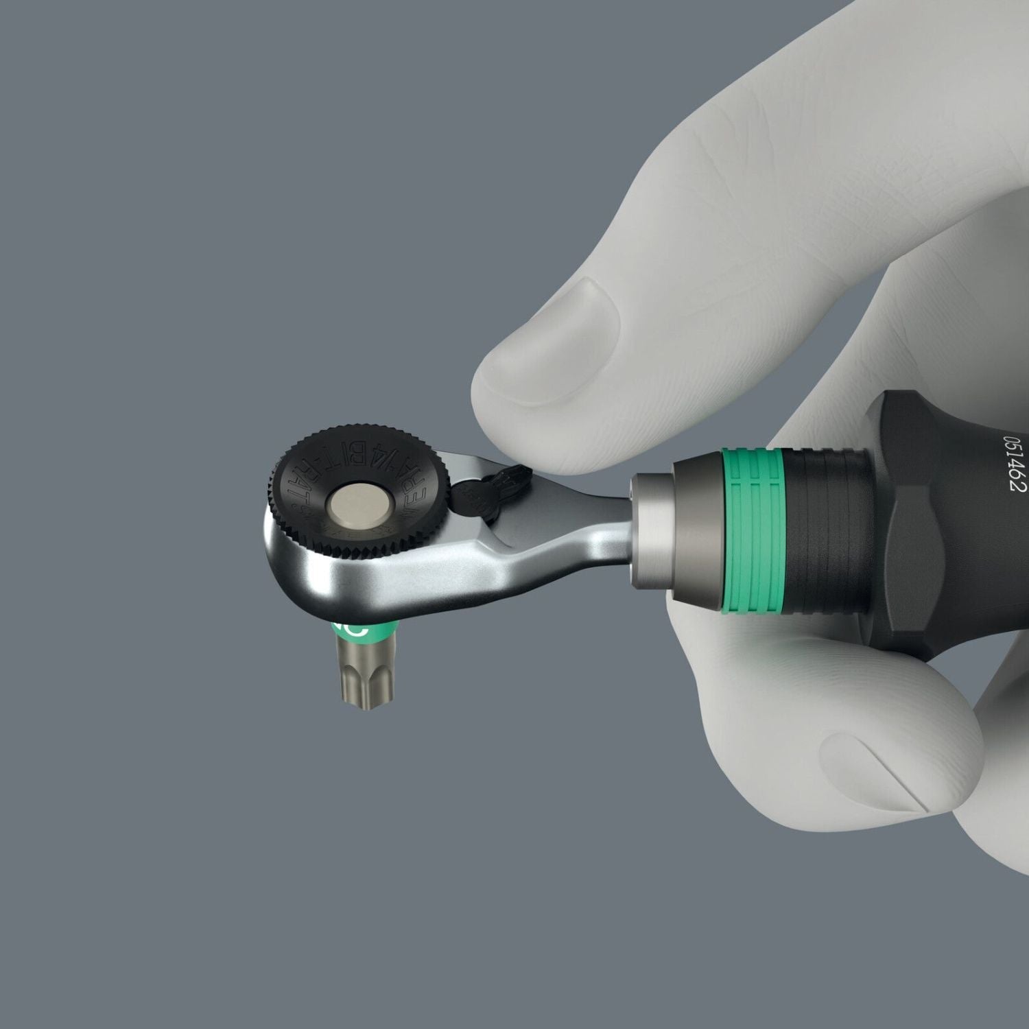 Wera 8011 Zyklop Mini 4 Bit Ratchet, 1/4-in., 1/4-in.x50-mm