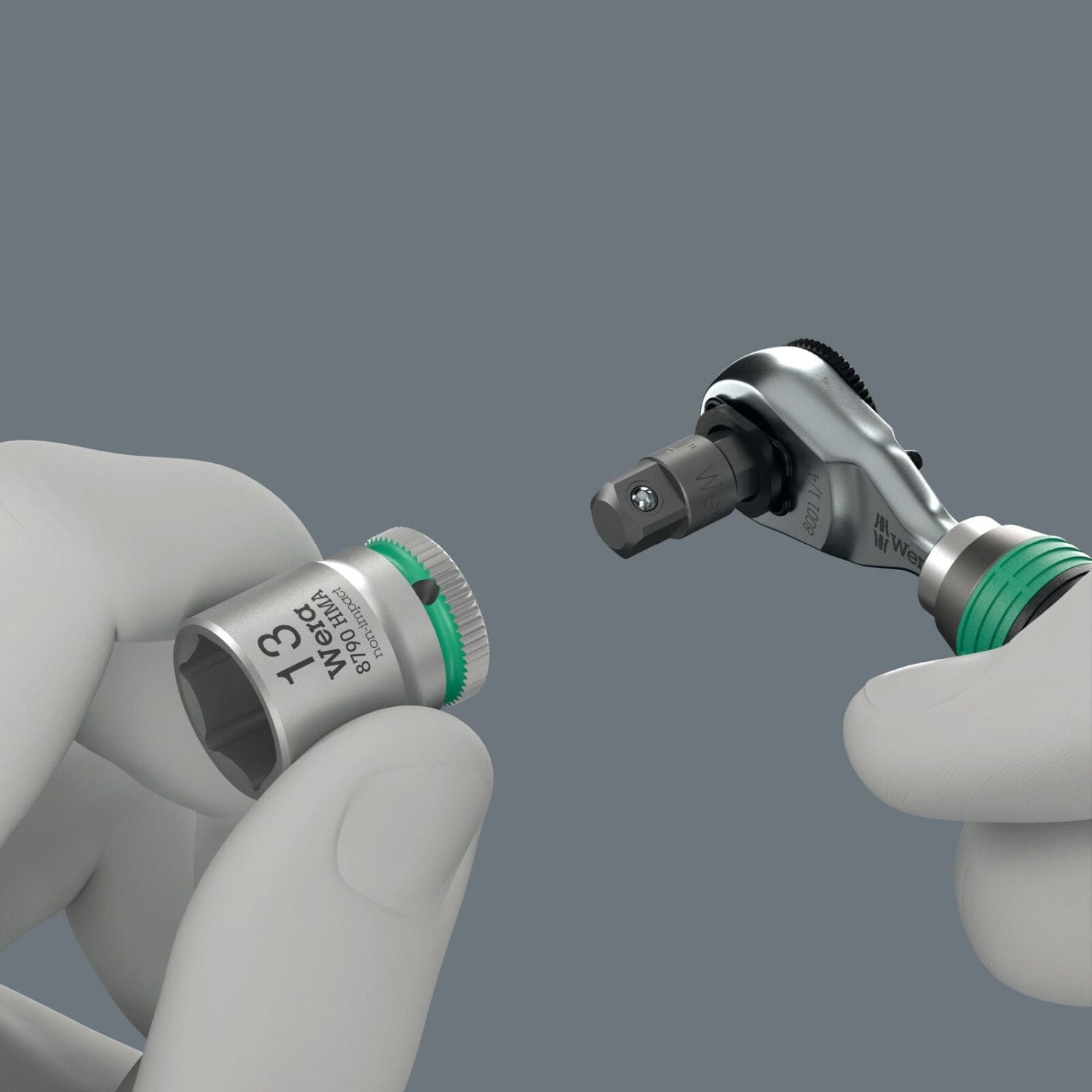 Wera 8011 Zyklop Mini 4 Bit Ratchet, 1/4-in., 1/4-in.x50-mm.