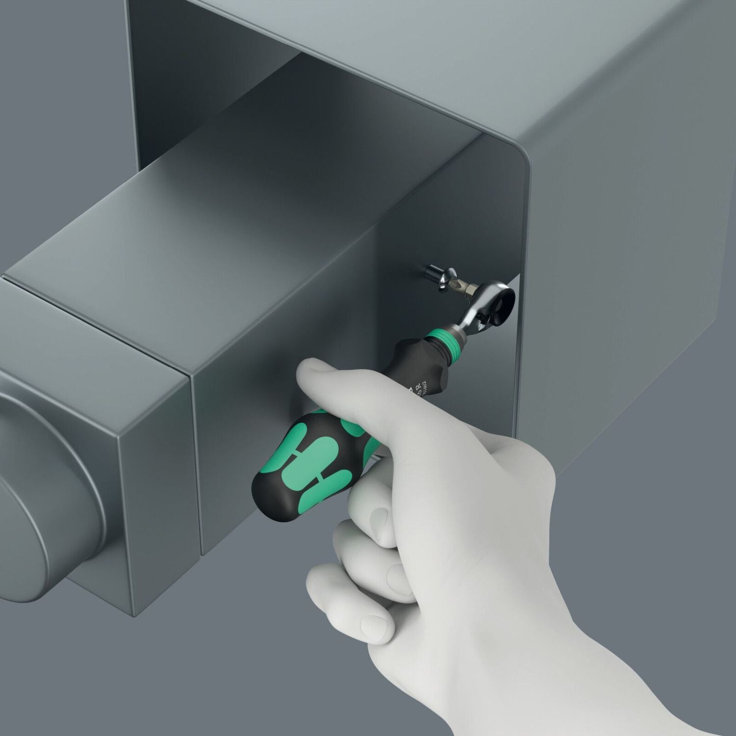 Wera 8011 Zyklop Mini 4 Bit Ratchet, 1/4-in., 1/4-in.x50-mm