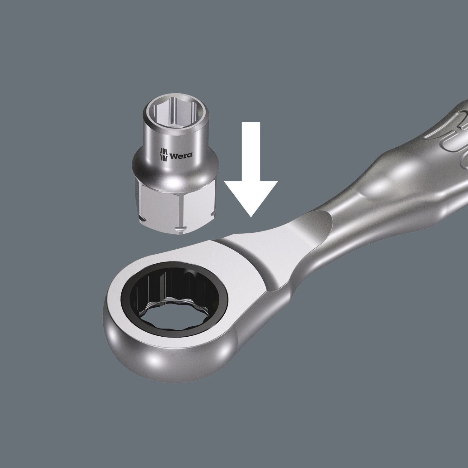 Wera 8790 Fa Zyklop Socket With 1/4-in. And Hexagon 11 Drive, 13-mm.