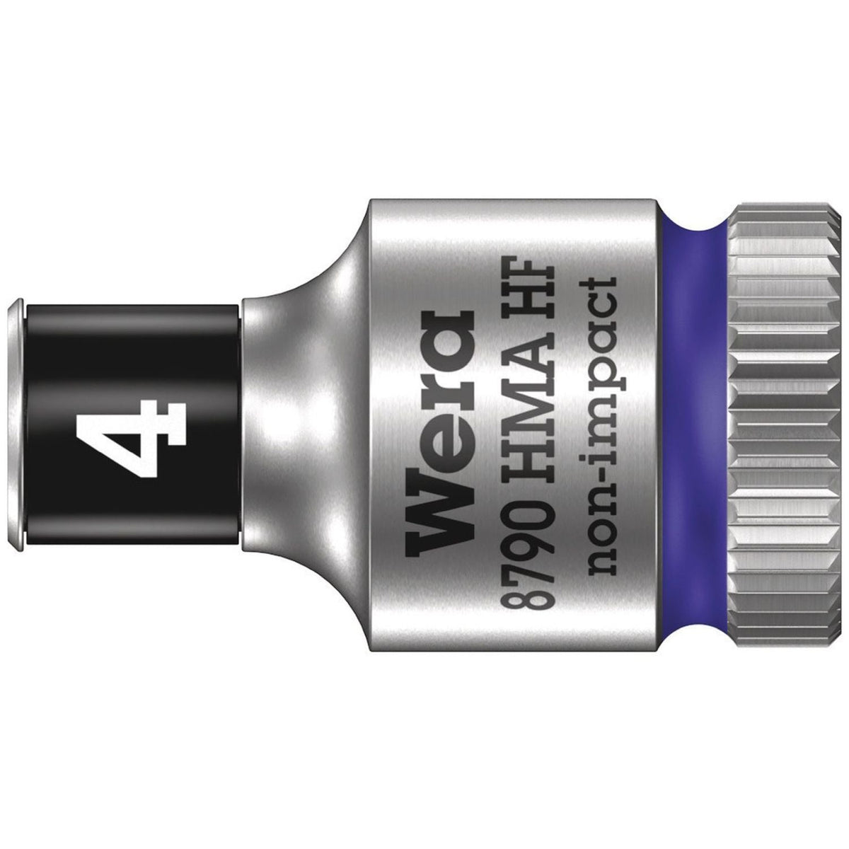 Wera 8790 Hma Hf Zyklop Socket With 1/4-in. Drive With Holding Function, 4x23-mm.