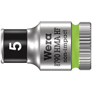Wera 8790 Hma Hf Zyklop Socket With 1/4-in. Drive With Holding Function, 5x23-mm.