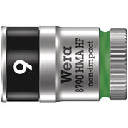 Wera 8790 Hma Hf Zyklop Socket With 1/4-in. Drive With Holding Function, 9x23-mm.