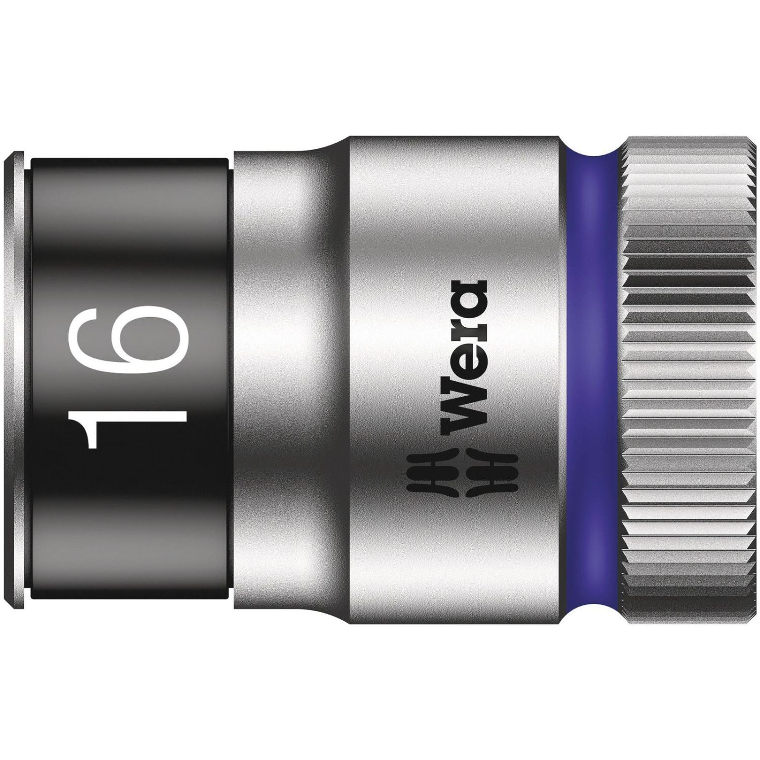 Wera 8790 Hmc Hf Zyklop Socket With 1/2-in. Drive With Holding Function, 16x37-mm.
