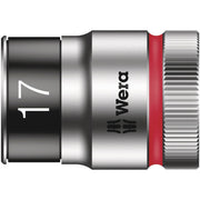 Wera 8790 Hmc Hf Zyklop Socket With 1/2-in. Drive With Holding Function, 17x37-mm.