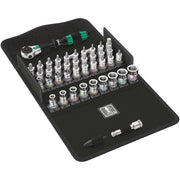 Wera 8100 Sa All-in Zyklop Speed Ratchet Set, 1/4-in. Drive, With Holding Function, Metric, 42-Pieces