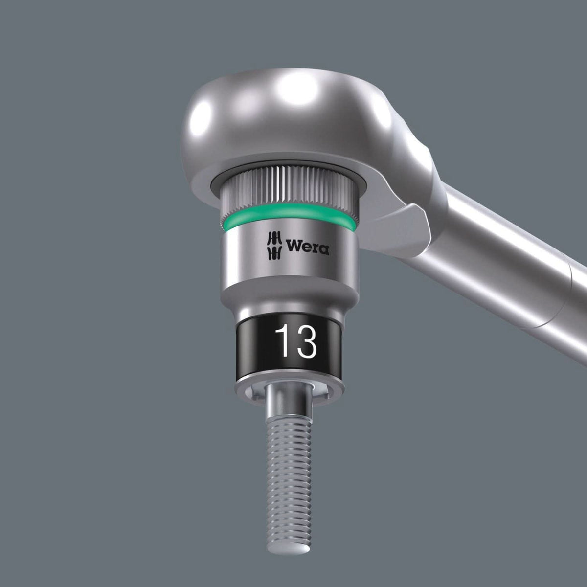 Wera 8100 Sa 12 Hf Zyklop Metal Ratchet Set With Switch Lever, 1/4-in. Drive, Metric, 13-Pieces