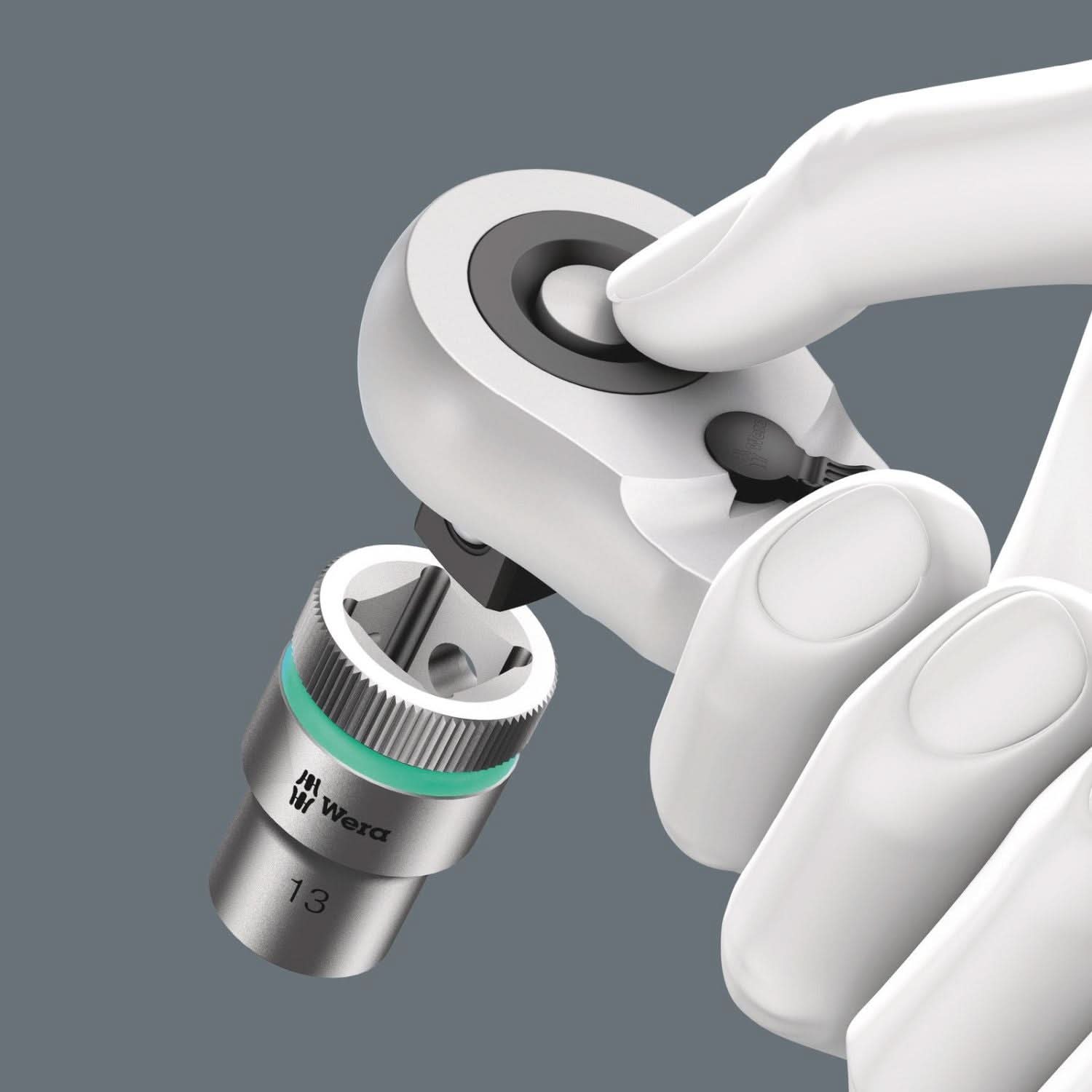 Wera 8006 C Zyklop Hybrid Ratchet With Switch Lever And 1/2-in. Drive, 1/2-in.x281-mm.
