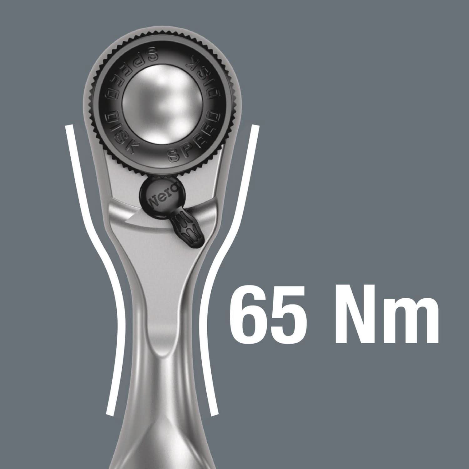 Wera 8008 A Zyklop Mini 3 Ratchet With 1/4-in. Drive, 1/4-in.x87-mm.
