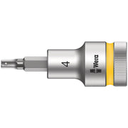 Wera 8740 C Hf Zyklop Bit Socket With 1/2-in. Drive With Holding Function, 4x60-mm.