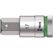 Wera 8740 C Hf Zyklop Bit Socket With 1/2-in. Drive With Holding Function, 17x60-mm.