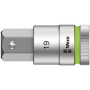 Wera 8740 C Hf Zyklop Bit Socket With 1/2-in. Drive With Holding Function, 19x60-mm.
