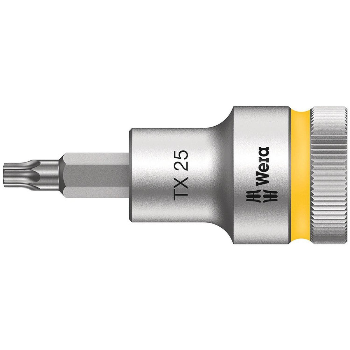 Wera 8767 C Hf Torx Zyklop Bit Socket With 1/2-in. Drive With Holding Function, Torx 25x60-mm.