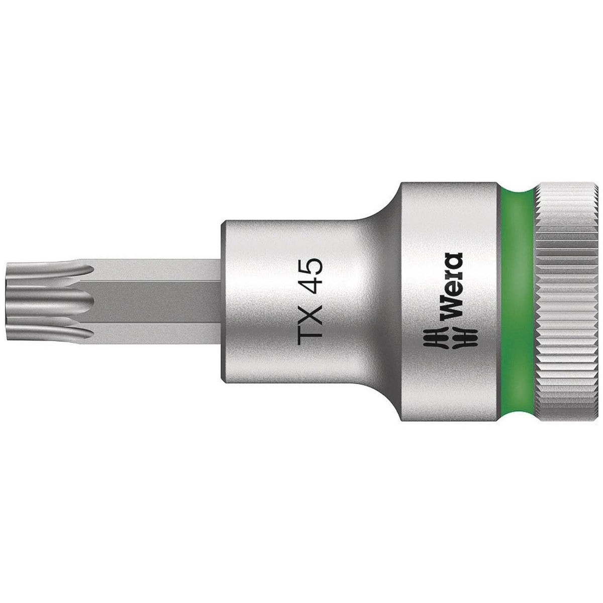 Wera 8767 C Hf Torx Zyklop Bit Socket With 1/2-in. Drive With Holding Function, Torx 27x60-mm.