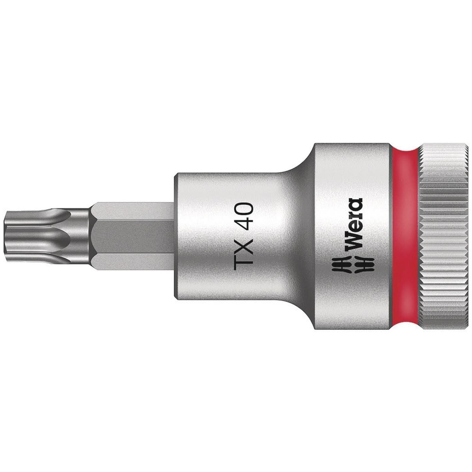 Wera 8767 C Hf Torx Zyklop Bit Socket With 1/2-in. Drive With Holding Function, Torx 40x60-mm.