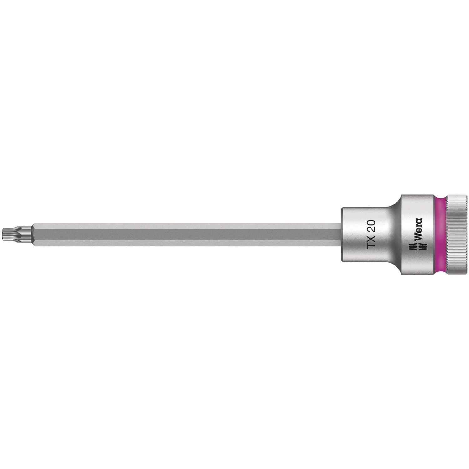 Wera 8767 C Hf Torx Zyklop Bit Socket With 1/2-in. Drive With Holding Function, Torx 20x140-mm.