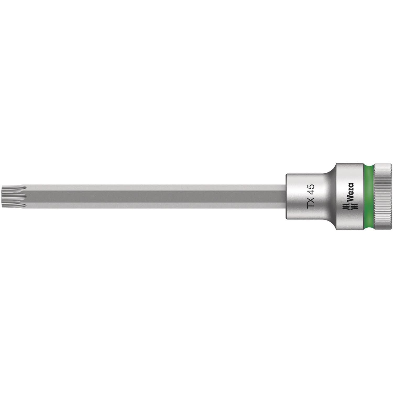 Wera 8767 C Hf Torx Zyklop Bit Socket With 1/2-in. Drive With Holding Function, Torx 45x140-mm.