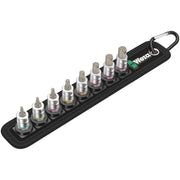 Wera Belt A 2 Zyklop In-Hex-Plus Bit Socket Set With Holding Function, 1/4-in. Drive, 8-Pieces
