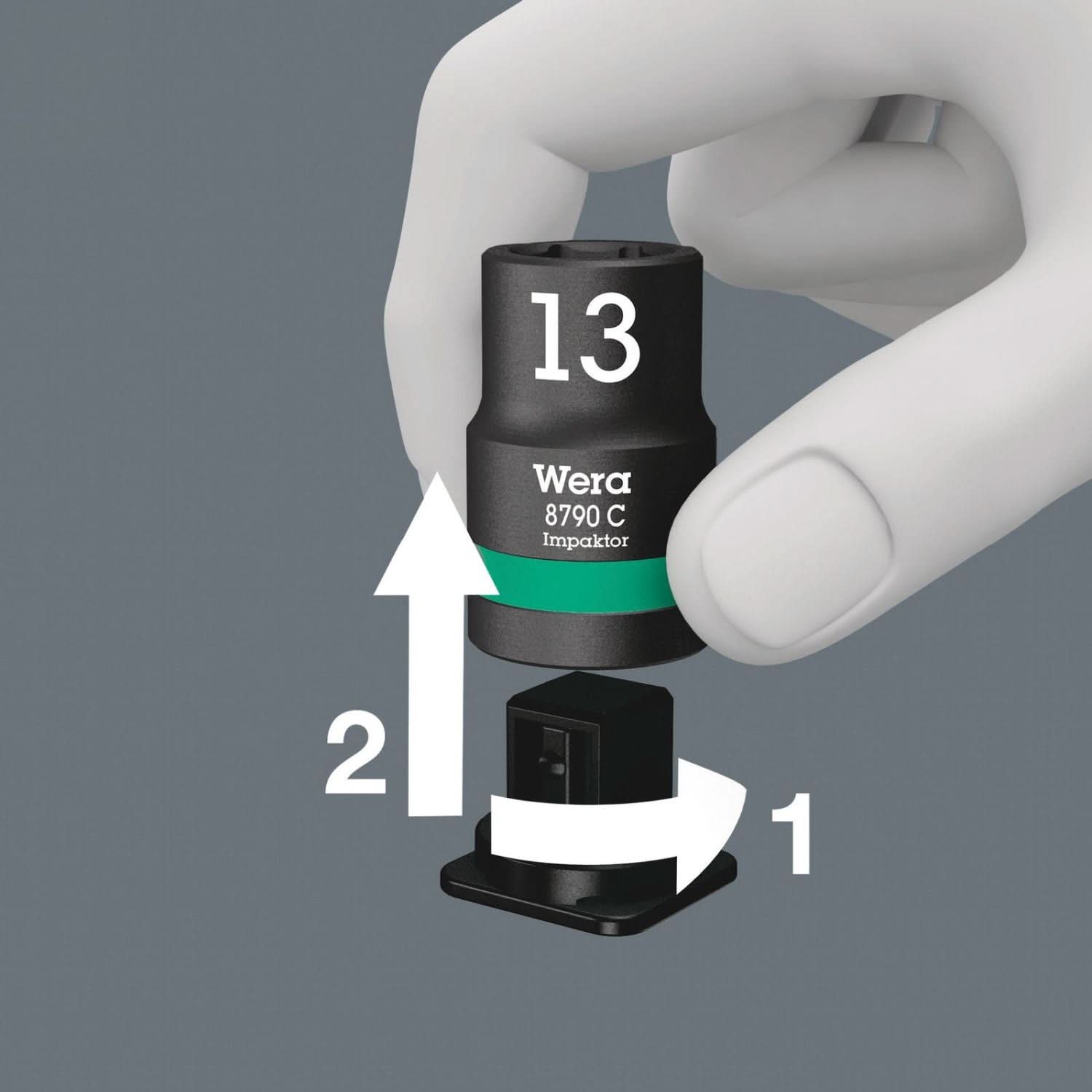 Wera Belt C Impaktor (Textile Belt), 9 Location, Unloaded, 71x210-mm.