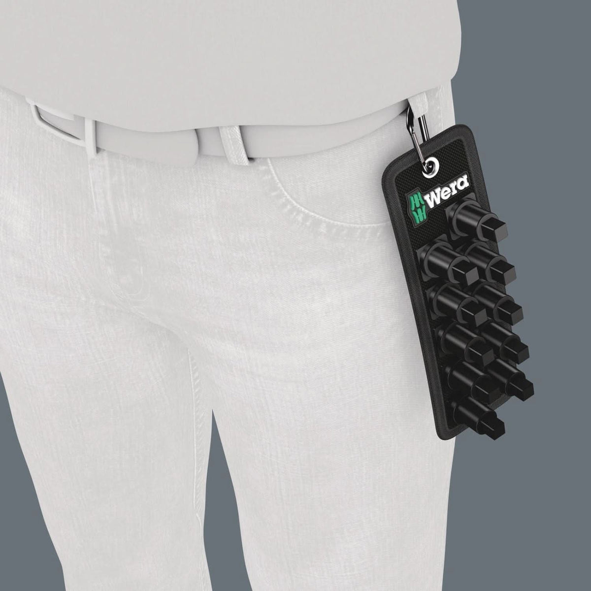 Wera Belt B VDE (Textile Belt), 10 Location, Unloaded, 71x209-mm.