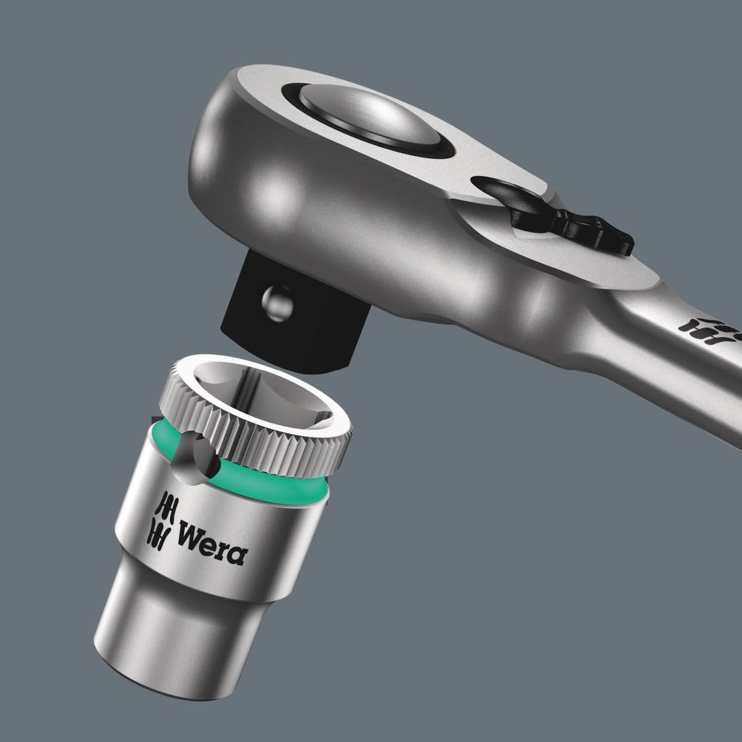Wera 8004 C Zyklop Metal Ratchet With Switch Lever And 1/2-in. Drive, 1/2-in.x281-mm.