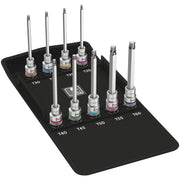 Wera 8767 C Torx Hf 3 Zyklop Bit Socket Set With 1/2-in. Drive, With Holding Function, 9-Pieces