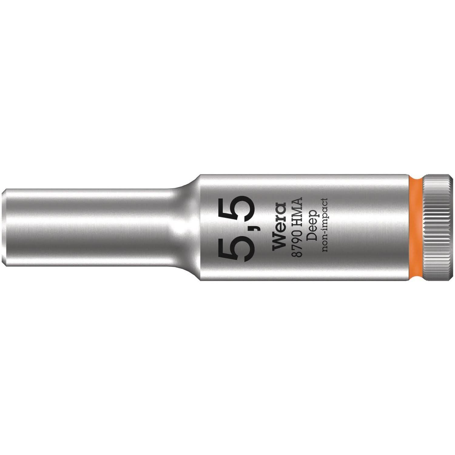 Wera 8790 Hma Deep 1/4-in. Socket, 5.5x50-mm.
