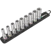 Wera Belt B Deep 1 Socket Set, 3/8-in. Drive, 9-Pieces