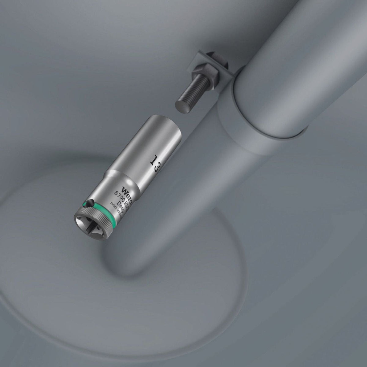 Wera 8790 Hmc Deep Socket With 1/2-in. Drive, 21x83-mm.