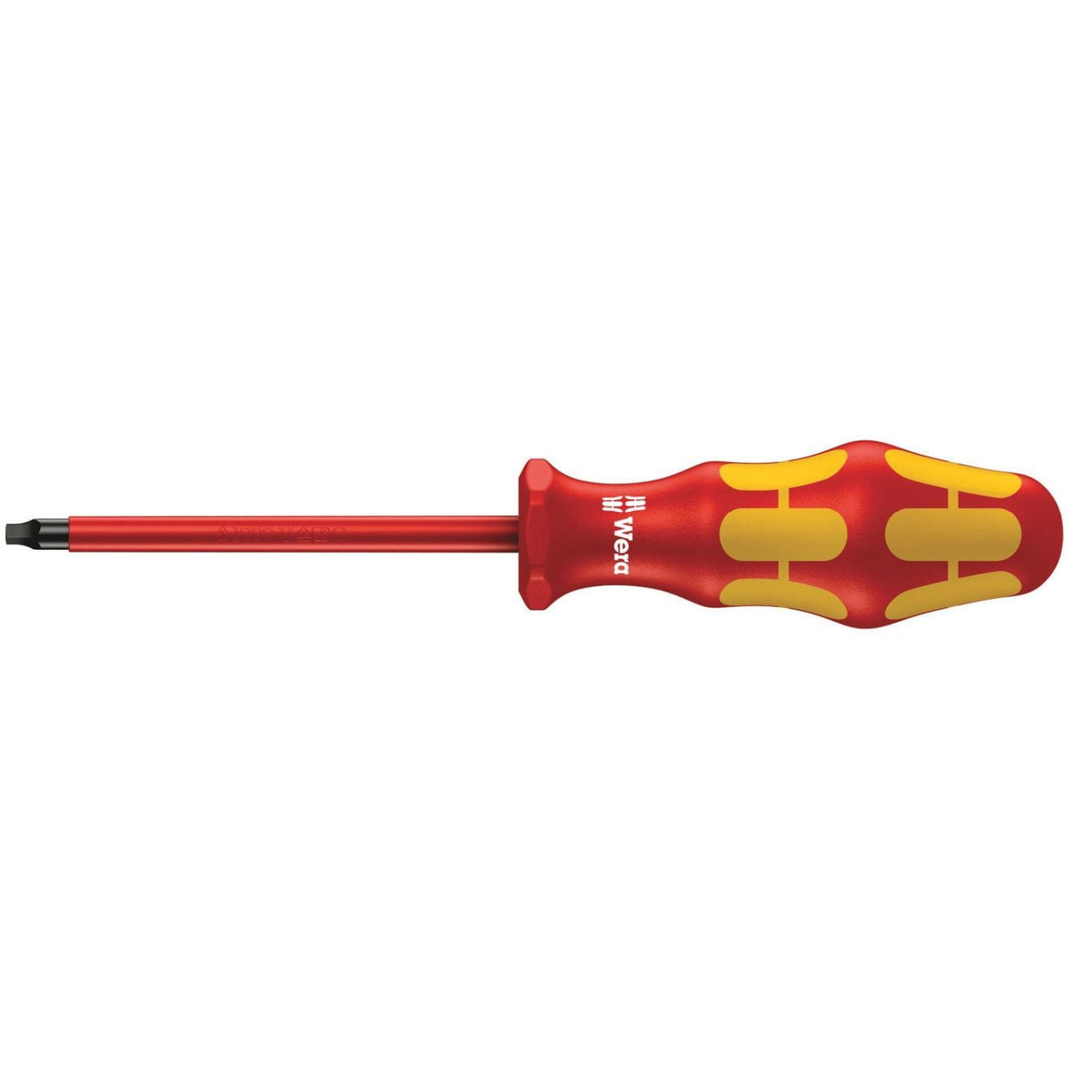 Wera 168 I VDE Insulated Screwdriver For Square Socket Head Screws, # 2x200-mm.