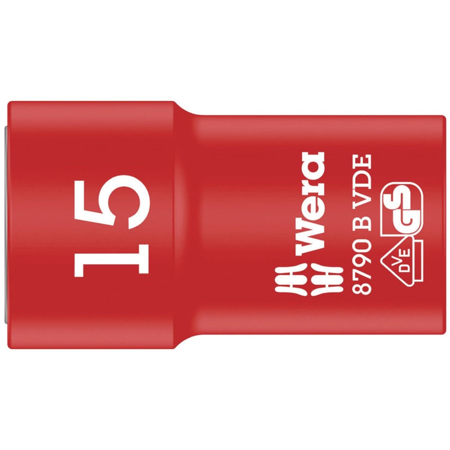Wera 8790 B VDE Zyklop 3/8-in. Socket, Insulated, 15x46-mm.