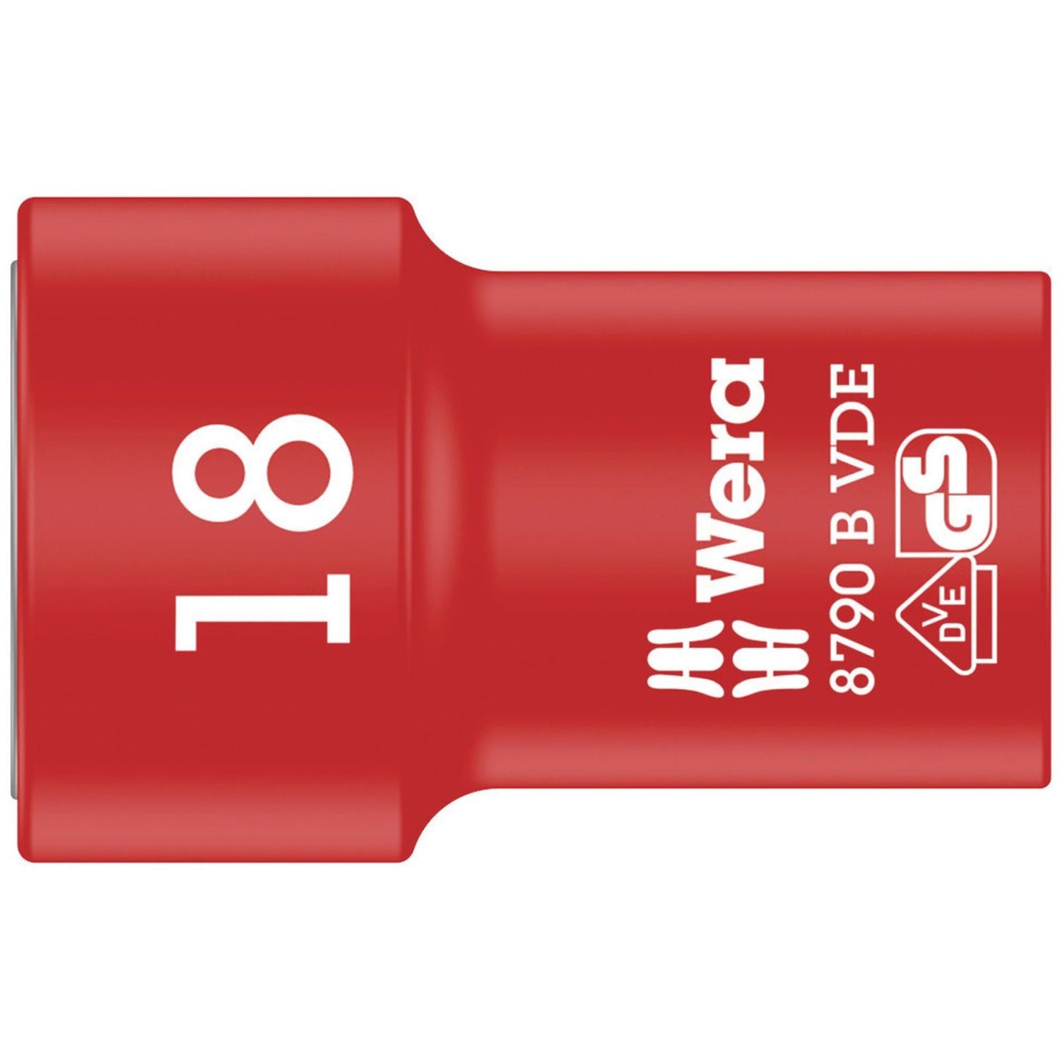 Wera 8790 B VDE Zyklop 3/8-in. Socket, Insulated, 18x46-mm.