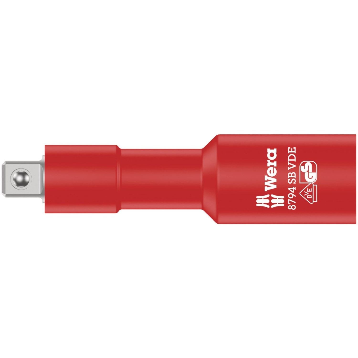 Wera 8794 SB VDE Zyklop Extension, Insulated, Short, 3/8", 3/8-in.x91-mm.