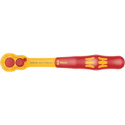 Wera 8007 B VDE Zyklop Ratchet, Insulated, With Switch Lever, With 3/8-in. Drive, 3/8-in.x222-mm.