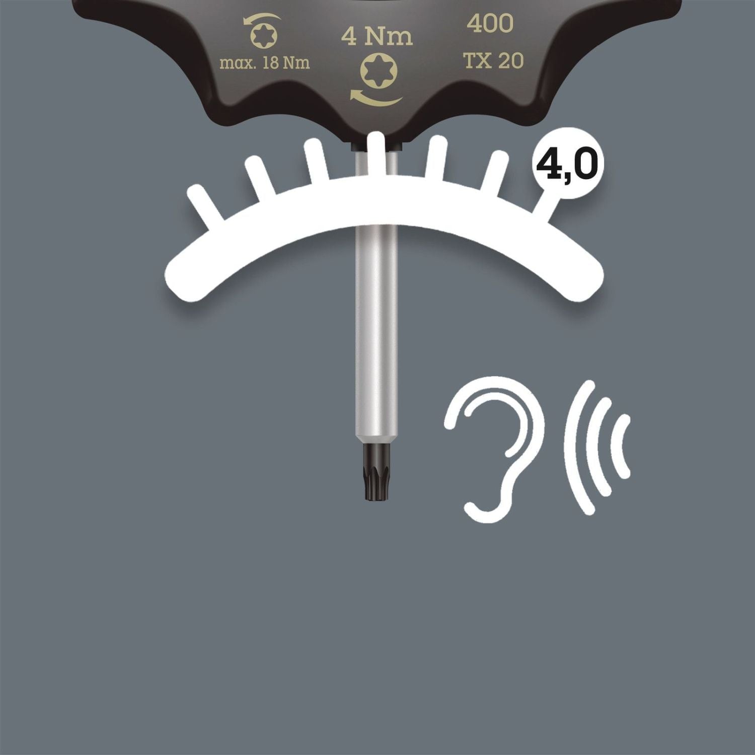 Wera 400 Torx Torque-indicator, Torx 25x5.0 Nm