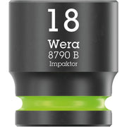 Wera 8790 B Impaktor Socket With 3/8-in. Drive, 18x30-mm.