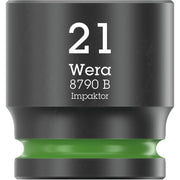 Wera 8790 B Impaktor Socket With 3/8-in. Drive, 21x32-mm.
