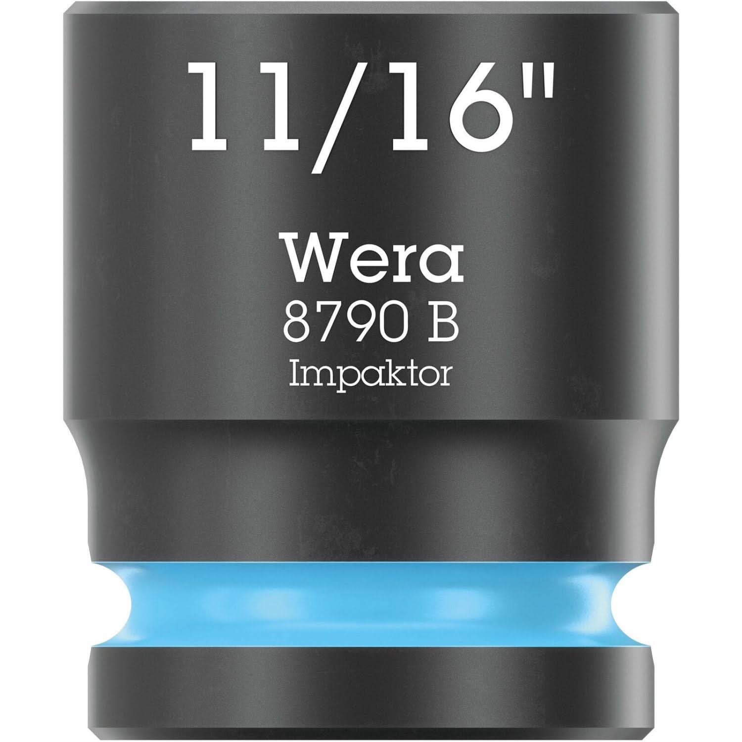 Wera 8790 B Impaktor Socket With 3/8-in. Drive, 11/16-in.x30-mm.