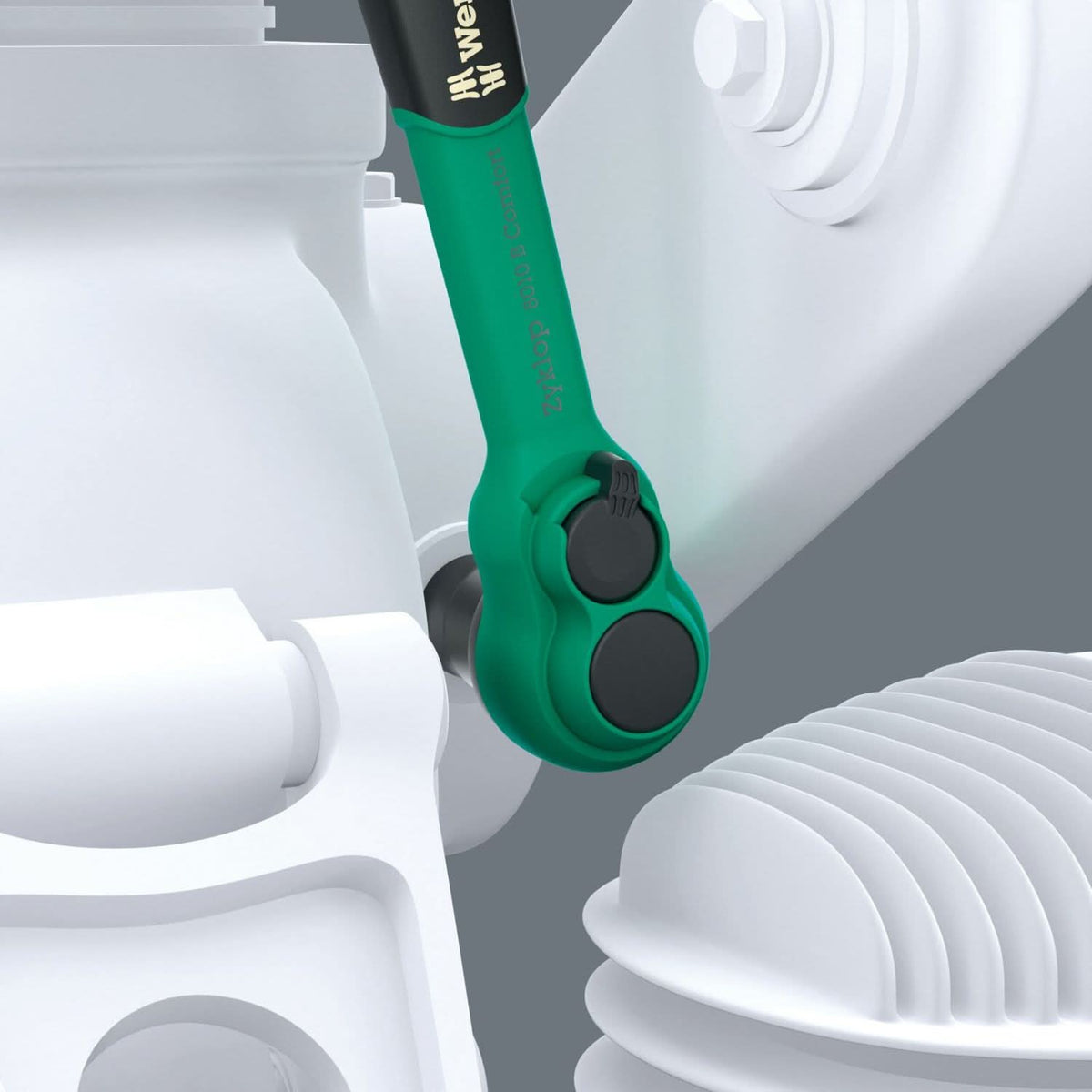 Wera 8100 SB 13 Zyklop Comfort Ratchet Set, Reversing Lever, 3/8-in. Drive, Imperial, 11-Pieces