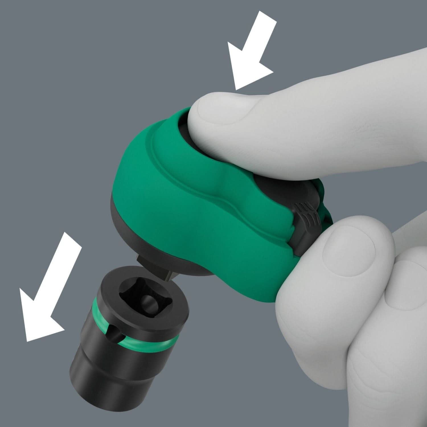 Wera 8010 B Zyklop Comfort Ratchet, With Reversing Lever, With 3/8-in. Drive, 3/8-in.x230-mm.