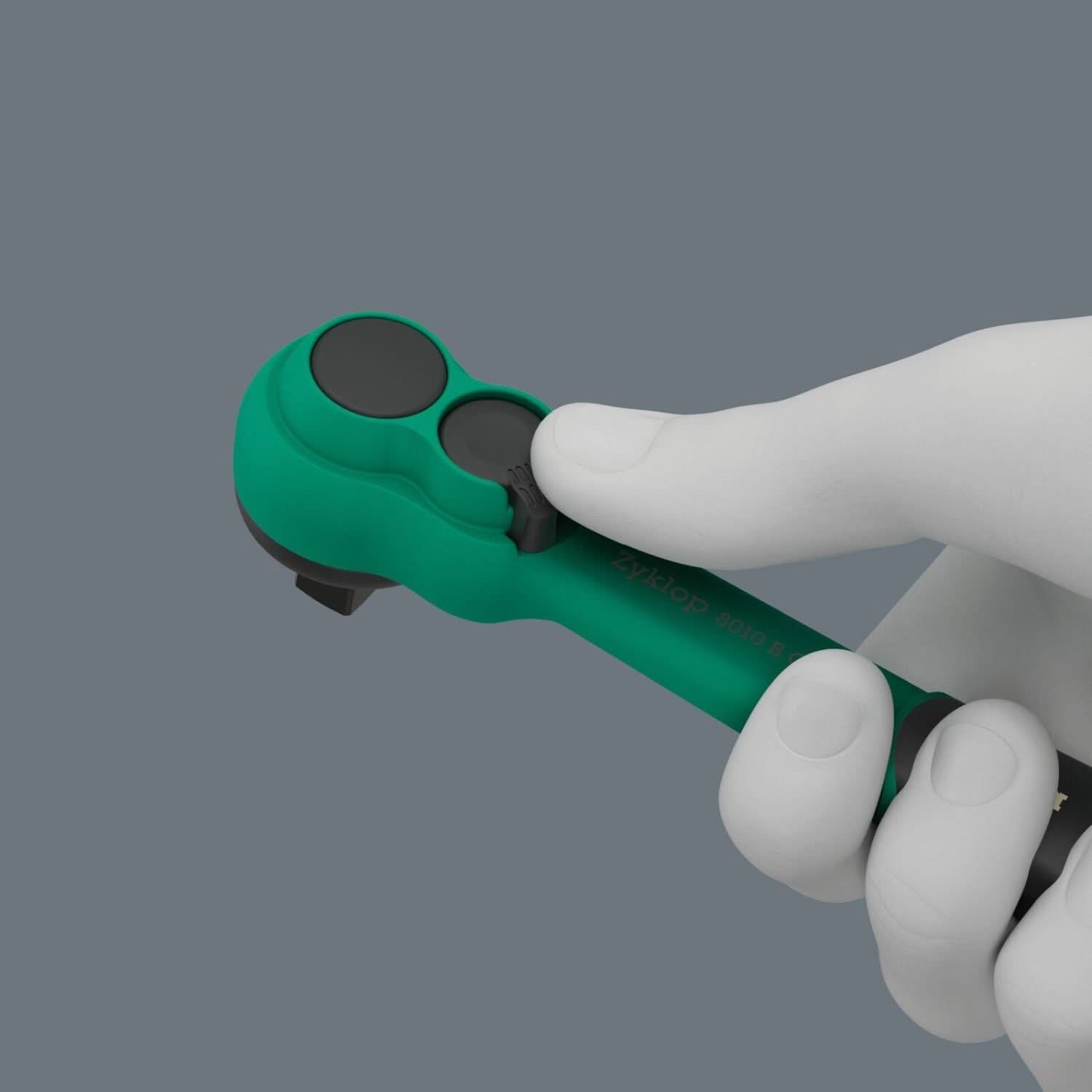 Wera 8010 B Zyklop Comfort Ratchet, With Reversing Lever, With 3/8-in. Drive, 3/8-in.x230-mm.