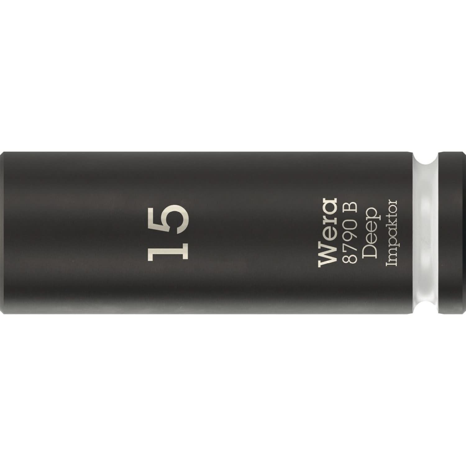 Wera 8790 B Impaktor Deep Socket With 3/8-in. Drive, 15x63-mm.